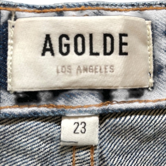 AGOLDE Parker Long Low Slung Vintage Straight Jeans Wash Size 23 NWT NEW - Picture 12 of 15